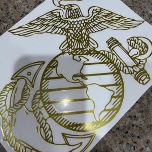 USMC Eagle Globe and Anchor Metallic Transfer