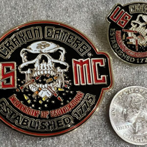 Crayon Eater Lapel Pin & Challenge Coin Combo