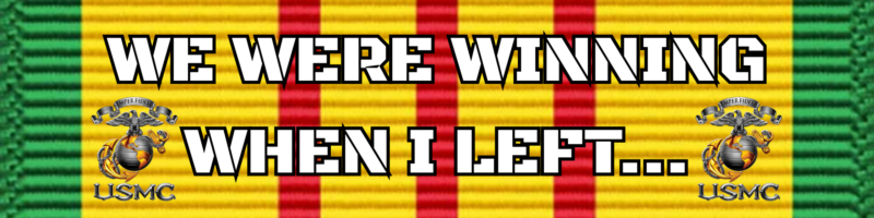 We were winning sticker.